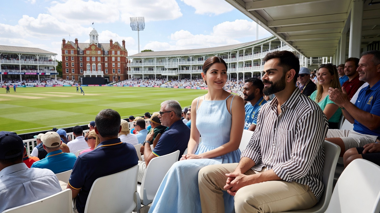 Anushka Sharma e Virat Kohli surgem juntos em Lord's e repercutem nas redes