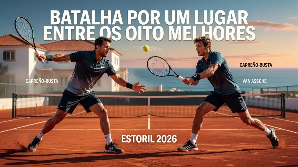 Pablo Carreño-Busta e Luca Van Assche batalharão por um espaço entre os oito melhores da edição 2026 do ATP 250 de Estoril.
